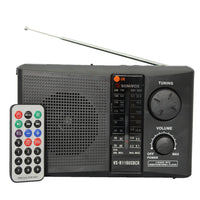 Radio Portatil Recargable 3 Bandas Con Control Remoto