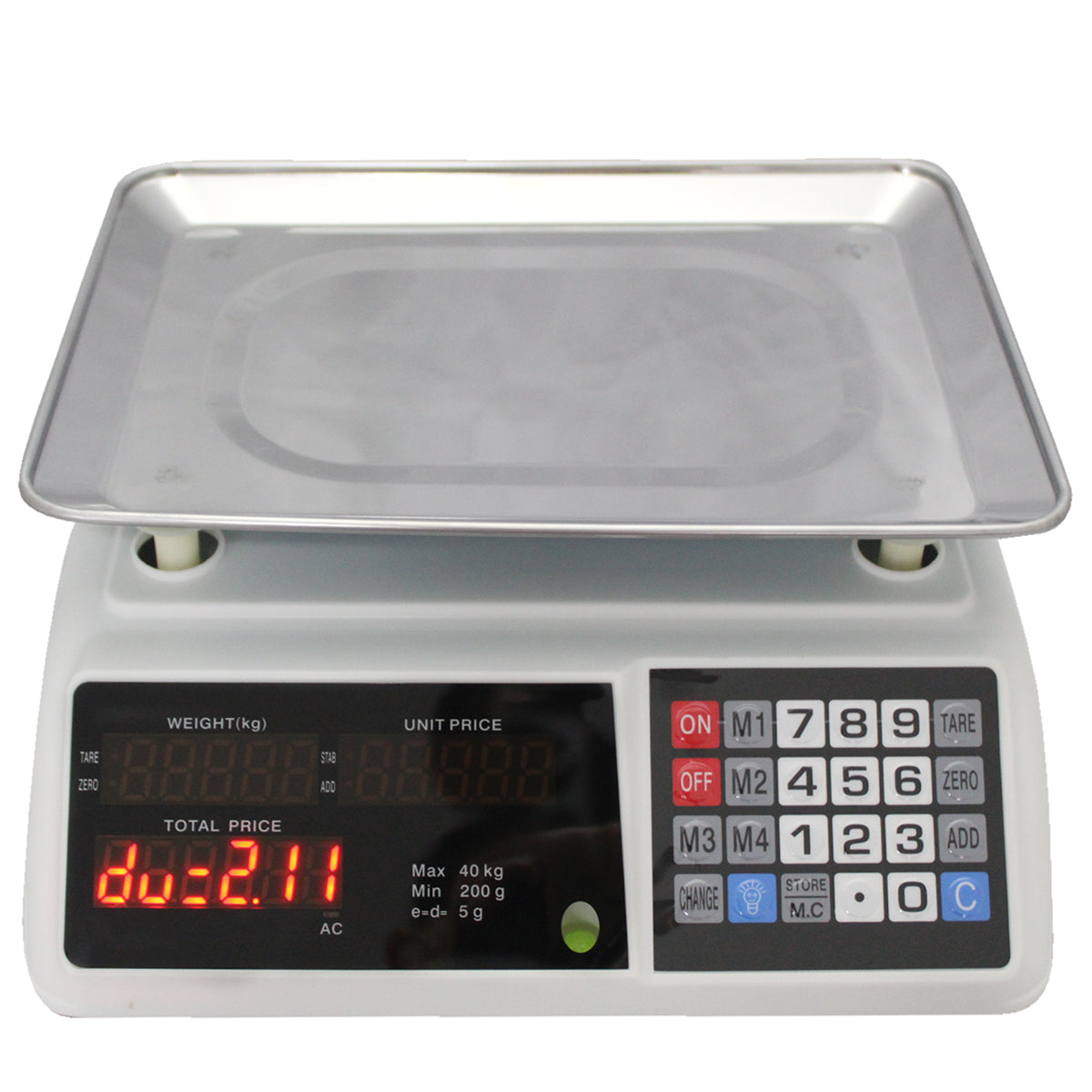 Bascula Electronica Peso Balanza Digital Gramera 40 kg GENERICO