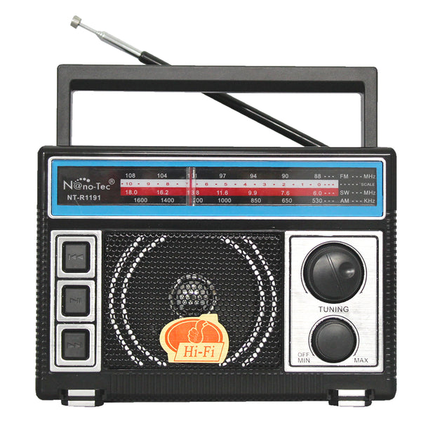 Radio Portatil 3 Bandas Analogo Con Bluetooth Y USB