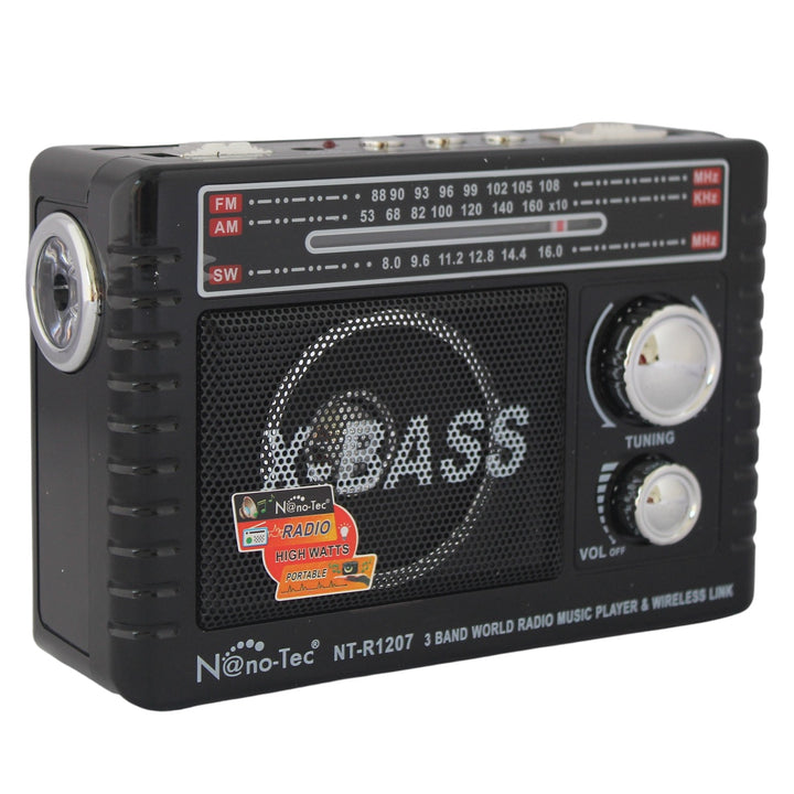 Radio Portatil 3 Bandas Analogo Con Bluetooth Y USB