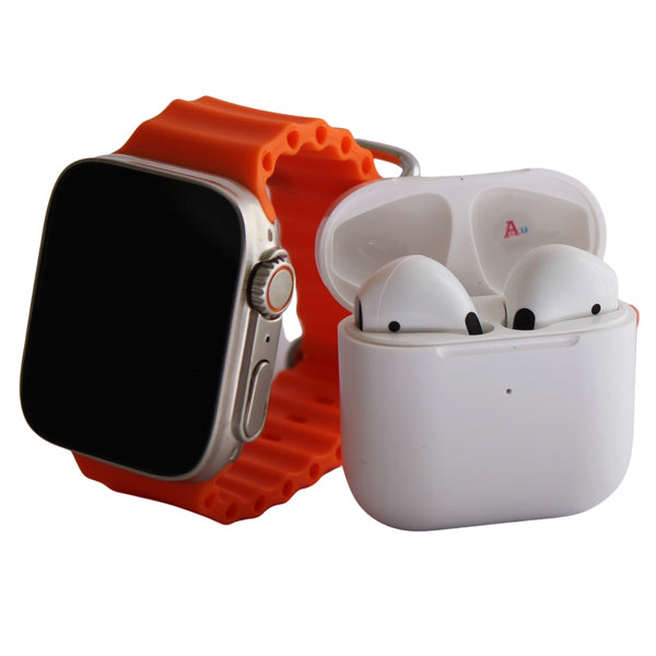 Smartwatch Pulsera Reloj Inteligente Con Bluetooth Y Audífonos