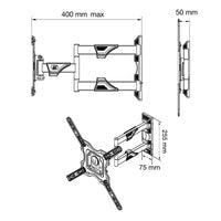 Montaje Pared TV Flexible Ajuste Completo y Seguro