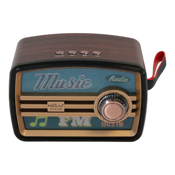 Radio Retro Portátil Recargable Sonido Claro