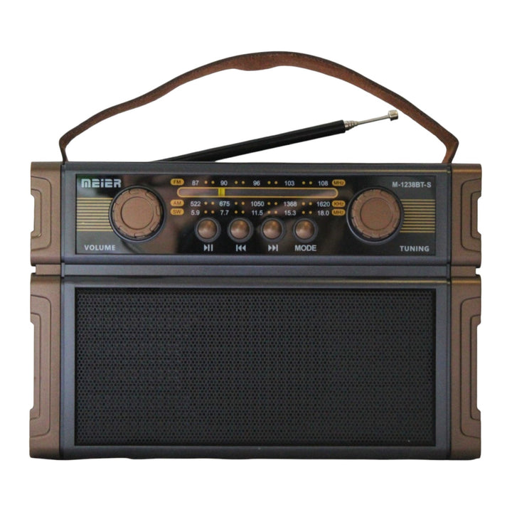 Radio Vintage Portatil Ideal Para AM FM Y Musica Bluetooth